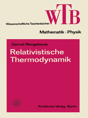 cover image of Relativistische Thermodynamik